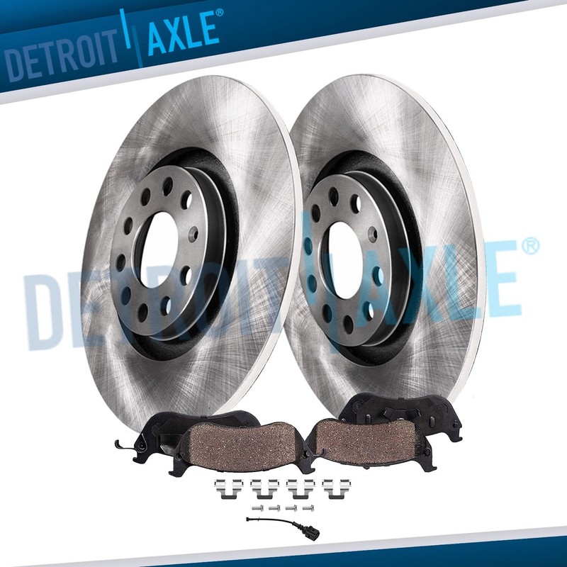Rear Disc Rotors & Ceramic Brake Pads for 2005 – 2008 Volkswagen Jetta GTI EOS