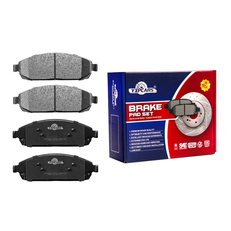 Front Rear Drilled Brake Rotors & Ceramic Pads for Jeep Grand Cherokee Commander gallery