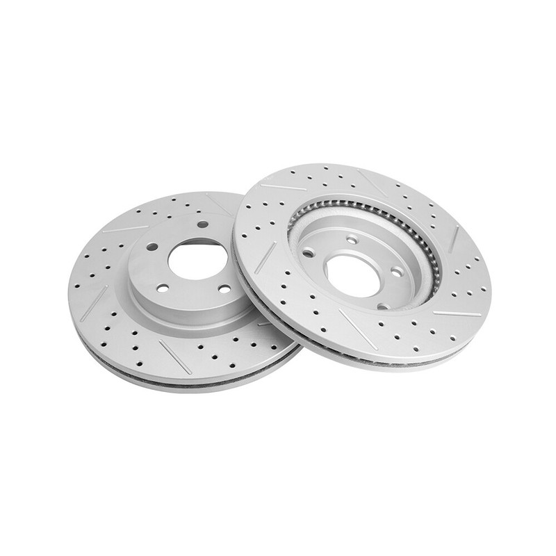 2Pcs Front Drilled Brake Disc Rotors Set For 2007 2008 2009 - 2023 Nissan Altima gallery
