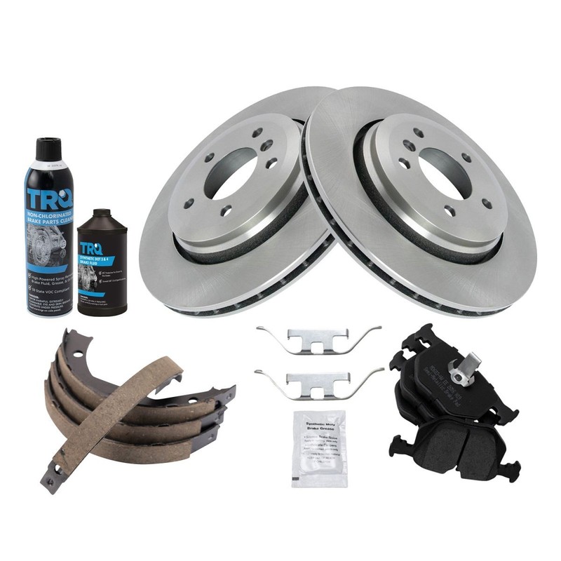 TRQ Rear Brake Pad & Rotor Kit Fits 2001-2006 BMW gallery