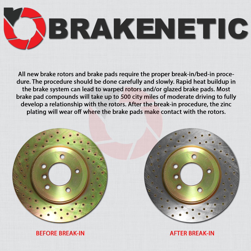 F&R BRAKENETIC Sport Drilled Brake Rotors + Ceramic Pads BSK80132 gallery