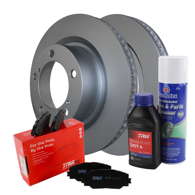 Front Brake Kit 355mm Disc TRW Ceramic Pad For LX570 Land Cruiser Sequoia Tundra