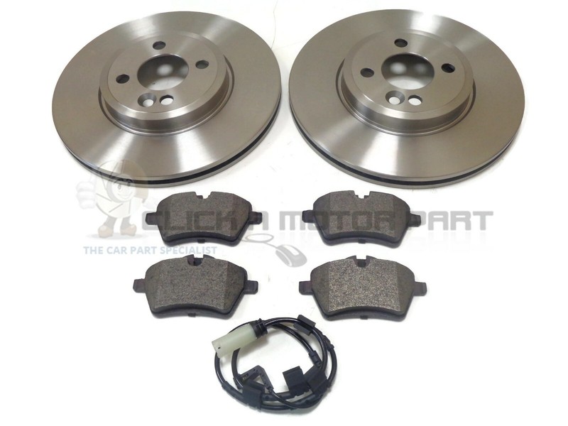 Mini R59 Roadster Cooper S Front Brake Discs & Mintex Pads & Wear Sensor (294mm)