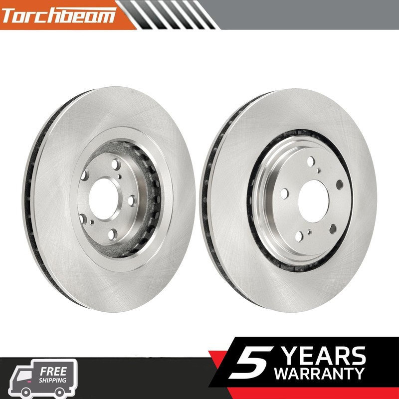 2 Front Disc Brake Rotors for Highlander Toyota 2008 2009 2010 2011-2019