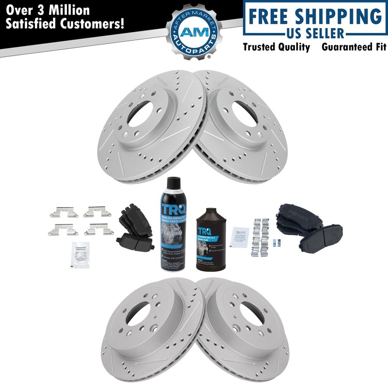 Front and Rear Brake Pad & Rotor Kit Fits 07-12 Mazda CX-7