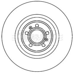x1 Borg & Beck Front Axle Brake Disc Single Fits Audi VW BBD6009S