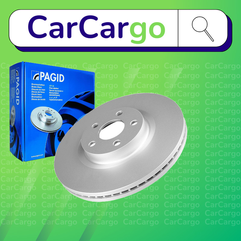 Pagid Vented Front Brake Discs Pair For Ford S-Max 2.0 TDCi 2015-2018 316 mm