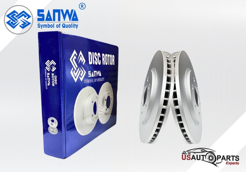 FRONT BRAKE ROTOR VENTED GEOMET COATED&CERAMIC PAD KIT 296mm FOR FRONTIER 05-19 gallery