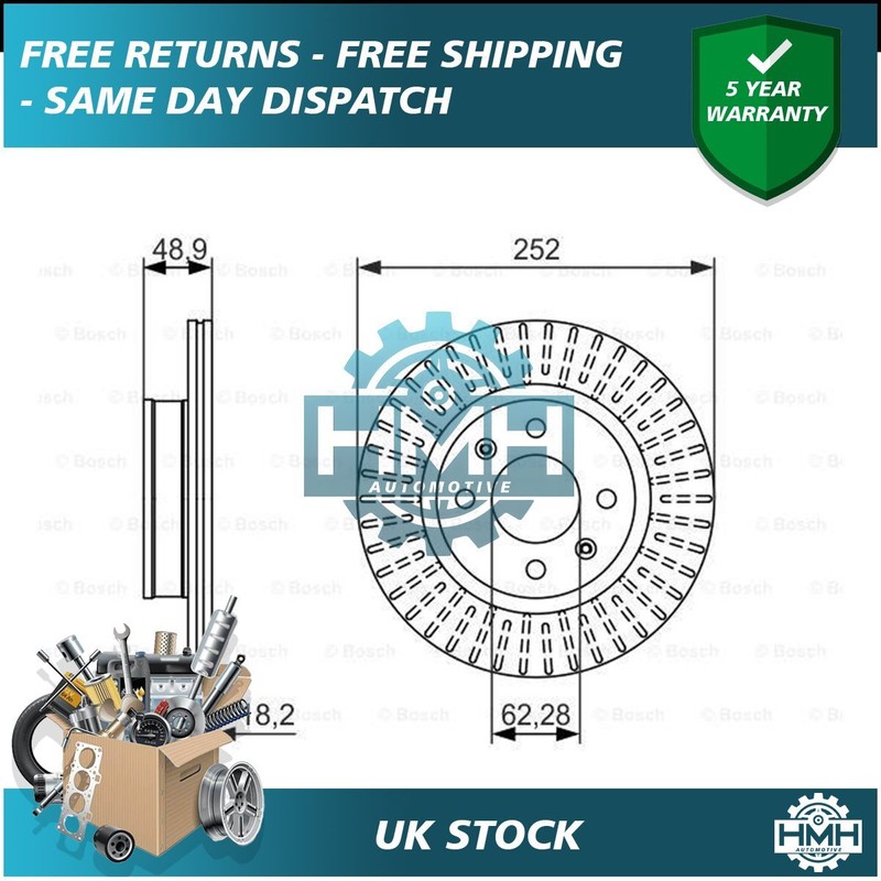 Fits Hyundai i10 Kia Picanto 1.0 1.1 CRDi 1.2 HMH Front Brake Disc