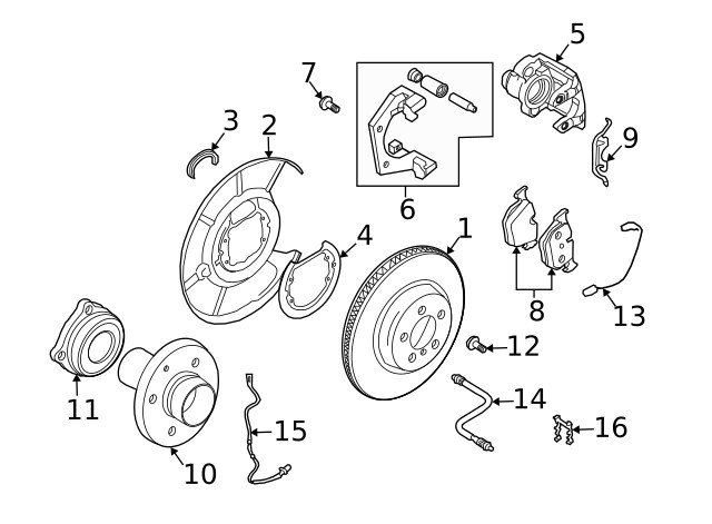 Genuine BMW Rotor Left 34-21-2-282-807 gallery