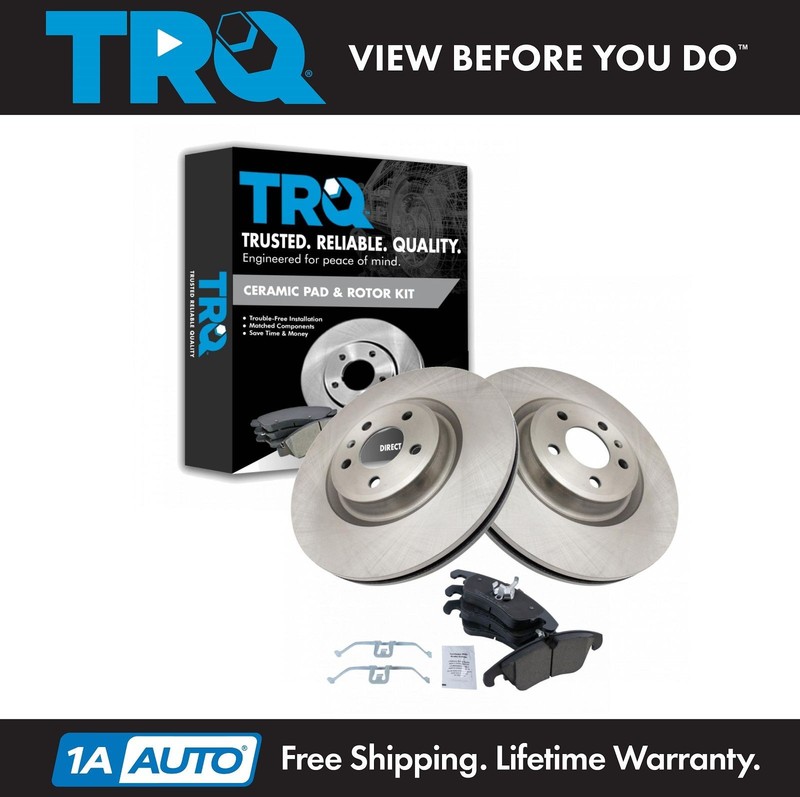 Front Ceramic Brake Pad & Rotor Kit for Audi A6 A7 S4 Q5
