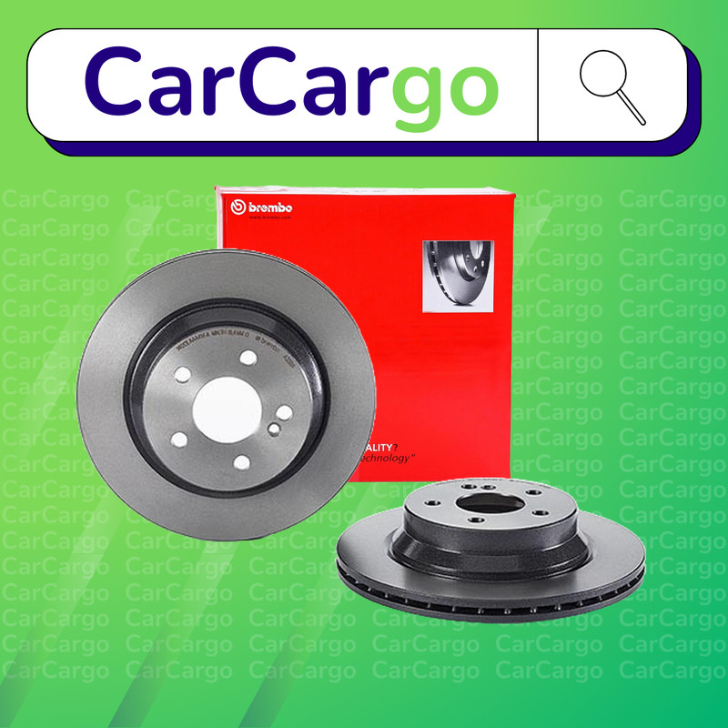 BREMBO Vented Rear Brake Discs Pair Mercedes E-Class E 320 CDI 2002-2008 300 mm