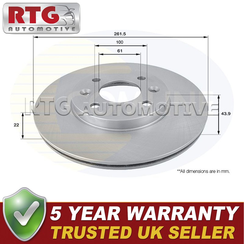 Front Brake Disc Fits Renault Scenic 1999-2003 Megane 1996-2003 #1