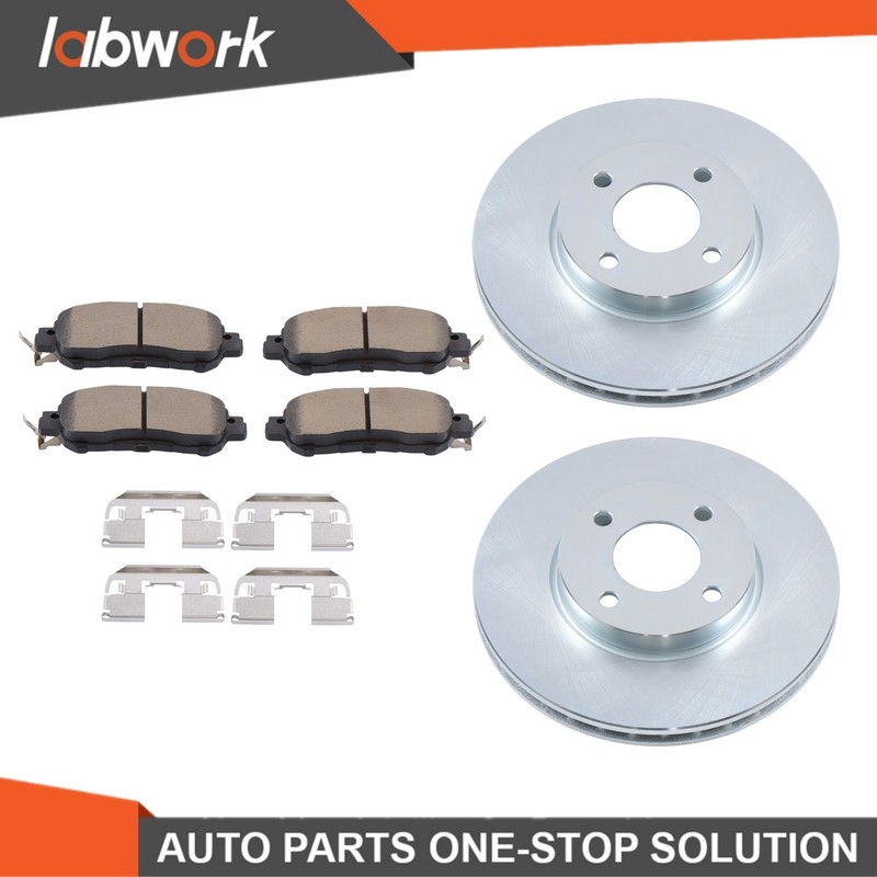Labwork Front Disc Brake Rotor & Ceramic Brake Pad For Nissan Kicks 2018-2022 gallery