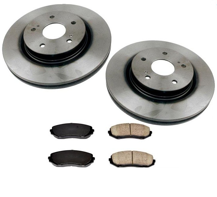 Front Brake Rotors With Ceramic Brake Pads for Suzuki Grand Vitara 2006-2013