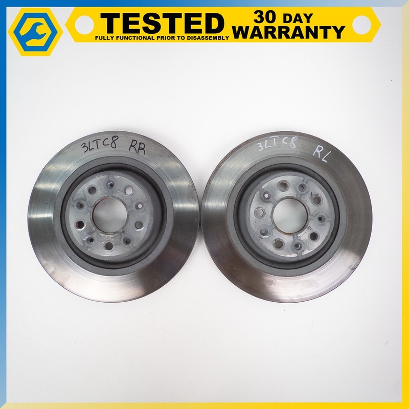 20-25 CHEVROLET CORVETTE C8 Z51 REAR LEFT & RIGHT SIDE BRAKE ROTORS DISC SET OEM
