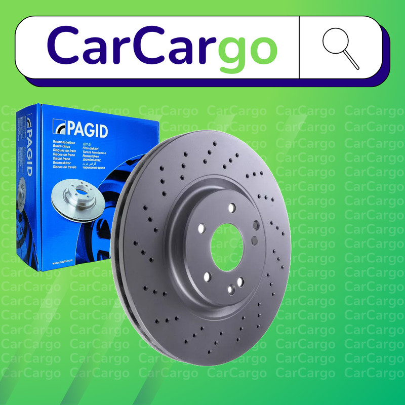 Pagid Vented Perforated Front Brake Discs Mercedes CLK CLK 280 2005-2010 330 mm