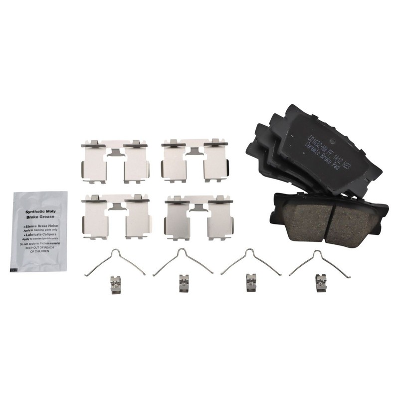 TRQ Rear Brake Pad & Rotor Kit Ceramic Premium G-Coated For 12-17 Toyota gallery
