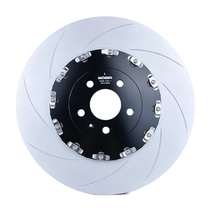Performance Floating Slotted Front 400mm Brake Disc Rotors For Audi A8 QS6 S7 S8 gallery