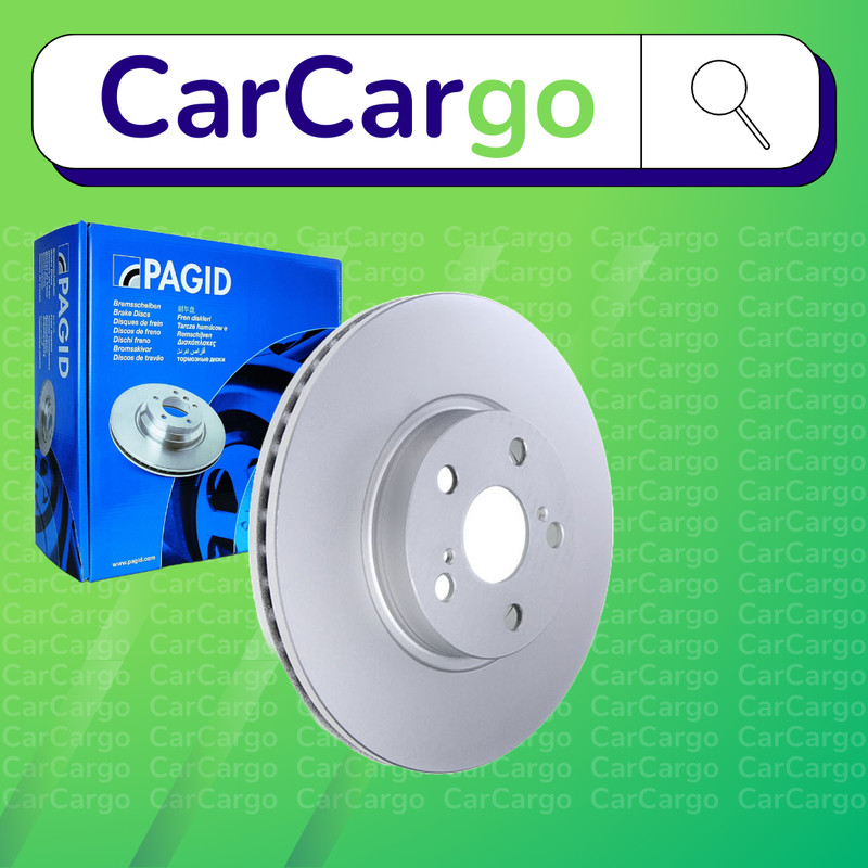 Pagid Vented Front Brake Discs Pair For Toyota Verso S 1.33 2010-2016 275 mm