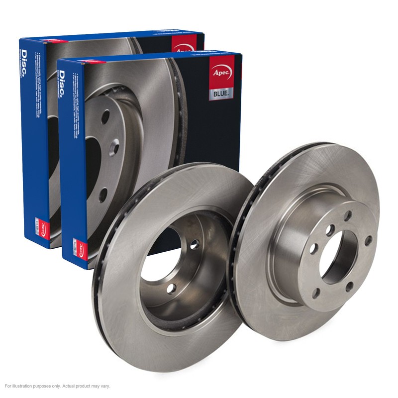 2X APEC Front Brake Discs for BMW 3 2004-11 292mm Vented SDK6166