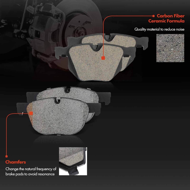 Front & Rear Brake Disc Rotors & Ceramic Brake Pads for BMW E70 F15 E71 X5 X6 gallery
