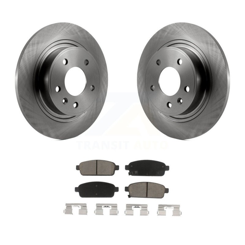[Rear] Brake Rotor Ceramic Pad Kit For Chevrolet Cruze Buick Verano Orlando Volt gallery