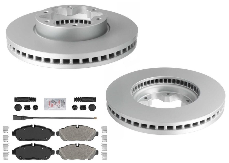 For Ford Transit Van 350HD Single Rr Wheel 20-25 Front Disc Brake Rotors & Pads