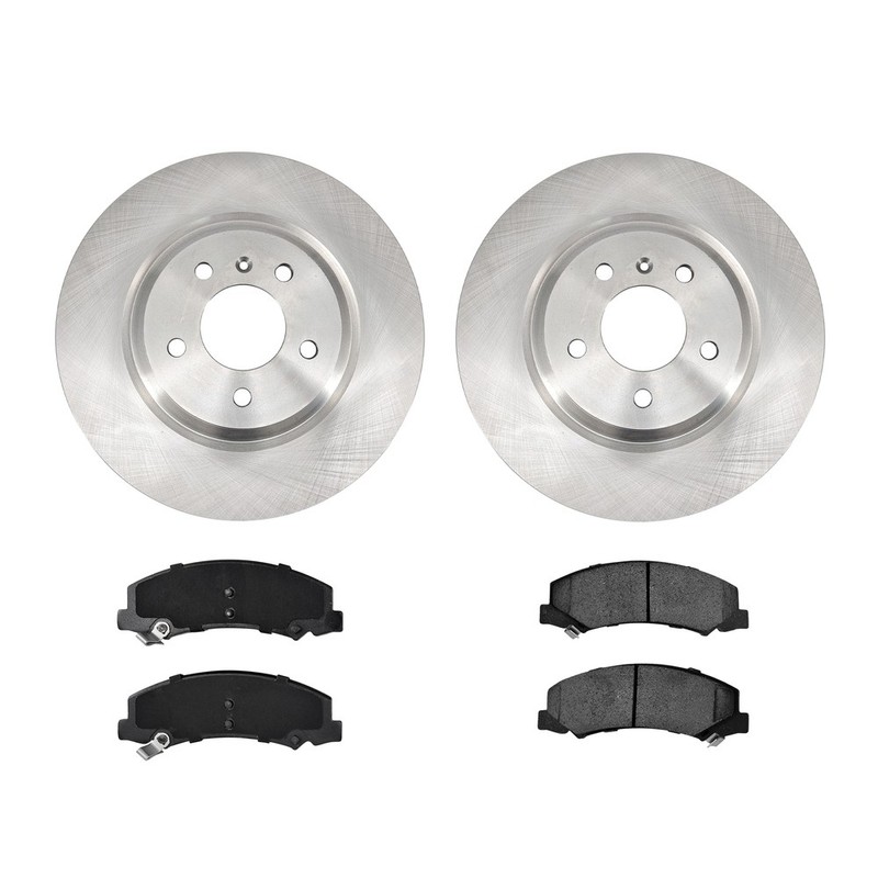 Front Brake Rotors & Ceramic Pads for 06 -11 Cadillac DTS Buick LuCerne V8 323mm gallery