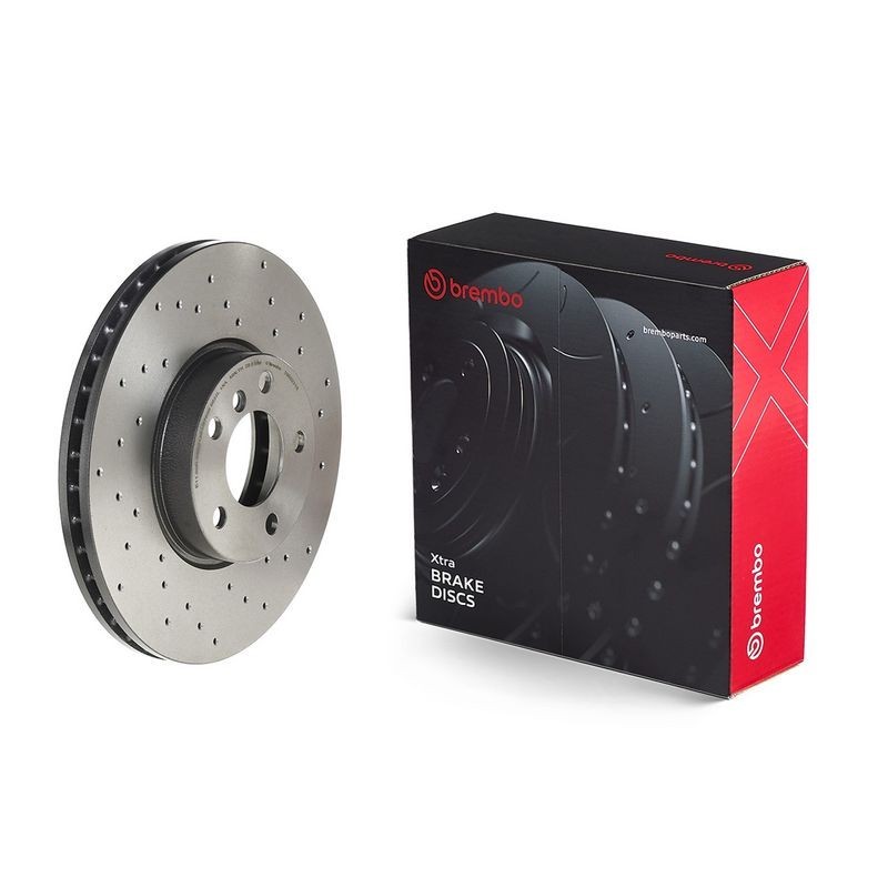 1x Brembo 09.9923.1X Front Drilled / Vented Brake Discs Fits Bmw X5 X6 Series