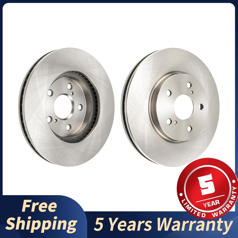 2x 296mm Front Disc Rotors Fits 2002-2006 Toyota Camry 2007-2010 Toyota Sienna