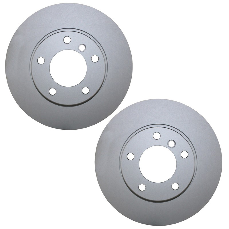 Bison Performance Pair Set of 2 Front Coated 286mm Brake Disc Rotors for BMW E36