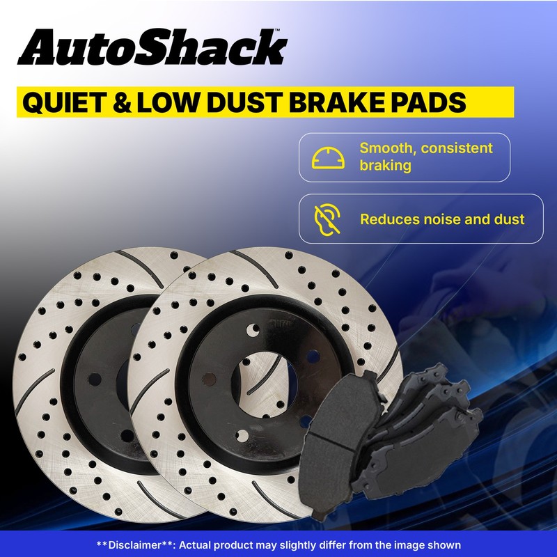 Front Drilled Slotted Brake Rotors Ceramic Pads for Nissan, Sentra 2013-2019 gallery