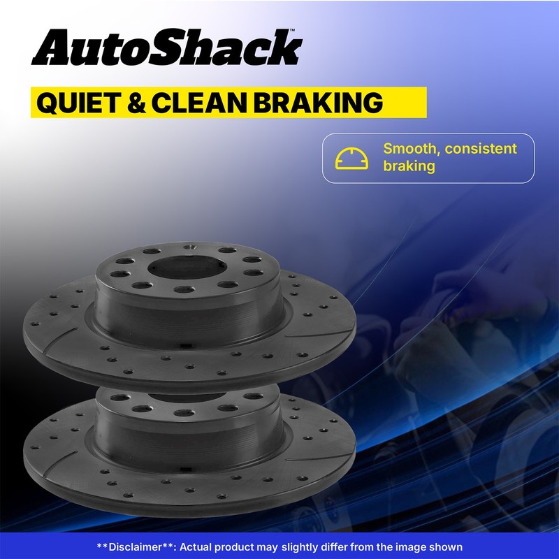 Front Rear Drilled Slotted Brake Rotors Set for Honda, Pilot 2016-2022 gallery