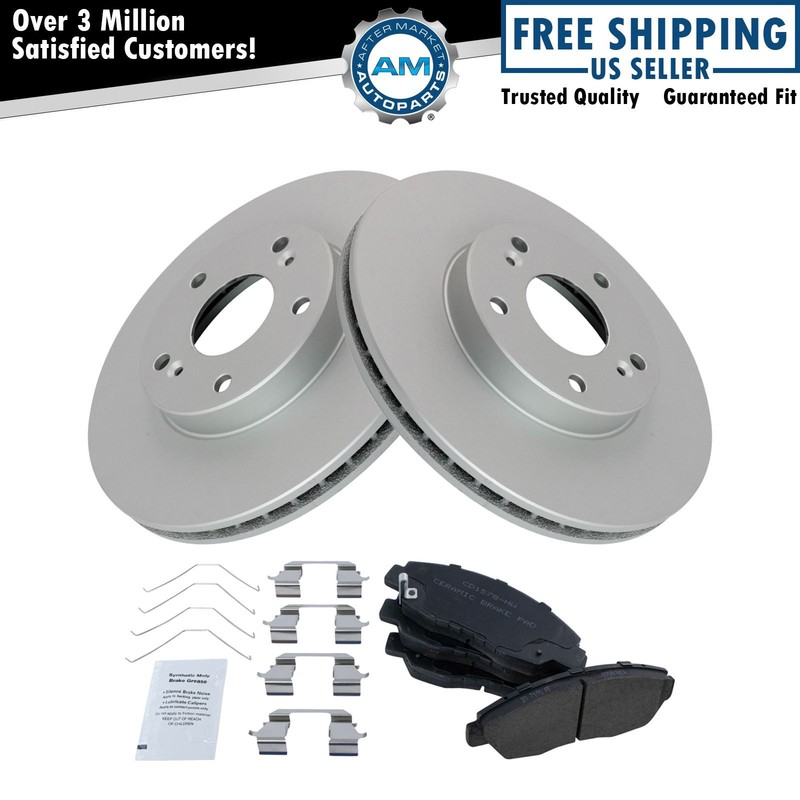 Front Brake Pad & Rotor Kit Brake Rotor For 2013-2015 Honda Civic