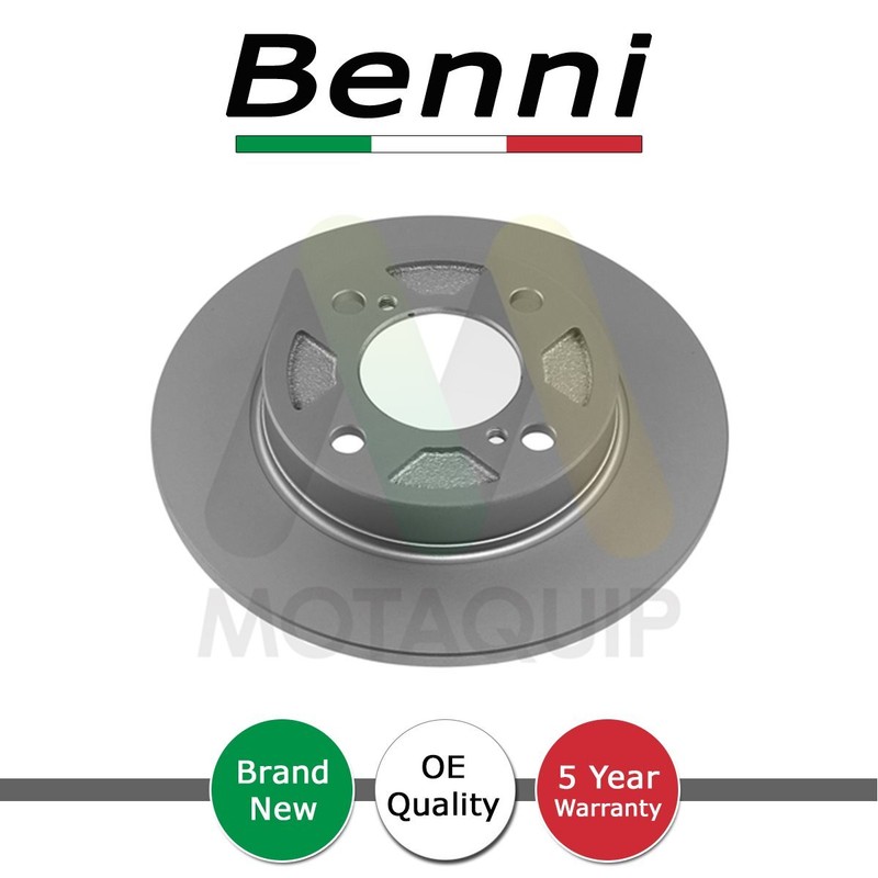 1x Brake Disc Rear Benni Fits Suzuki Baleno 2016- Swift 2017- 1.0 1.2