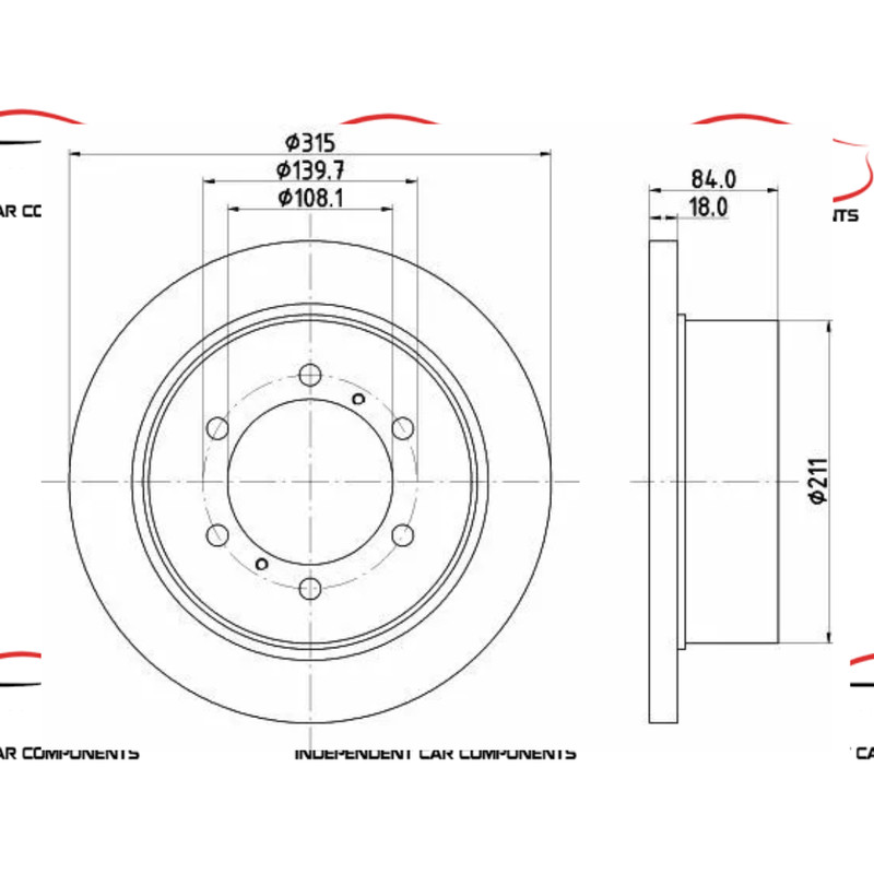 For Mitsubishi - Shogun & Pajero 1991-2000 Rear Brake Discs and Pads Juratek gallery