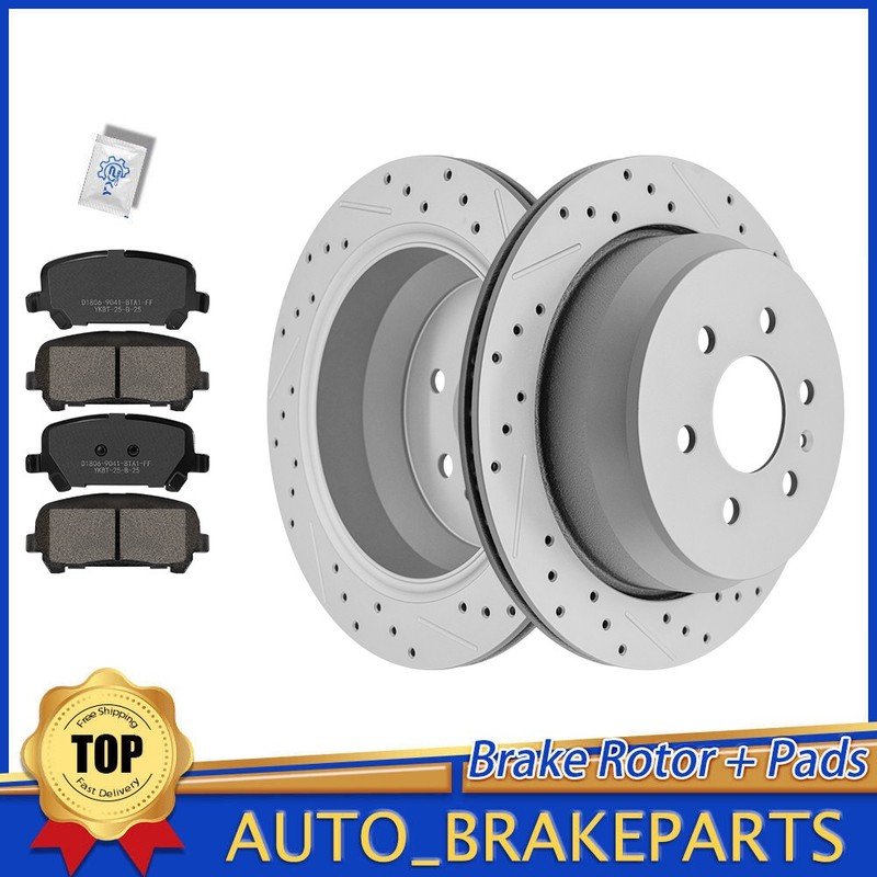 324mm Rear Disc Brake Rotors Pads for 2015 – 2020 GMC Canyon Chevy Colorado