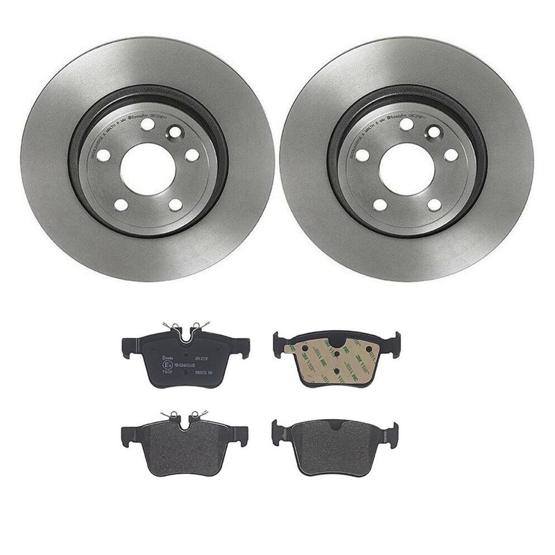 Brembo Rear Brake Kit 300mm Disc Rotors Low-Met Pads For E-Pace Discovery Sport