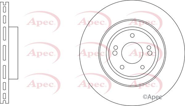 Brake Discs Pair Front FOR SUBARU IMPREZA III 2.0 13->16 Petrol Apec gallery
