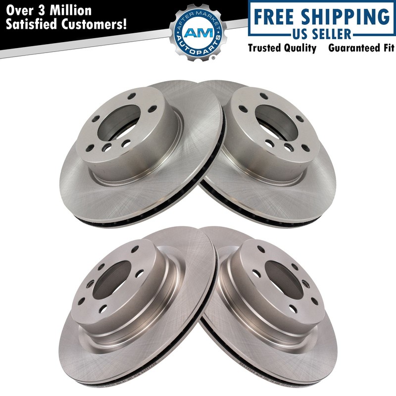 Brake Rotors Set Fits 2006 BMW 325i 2007 328i