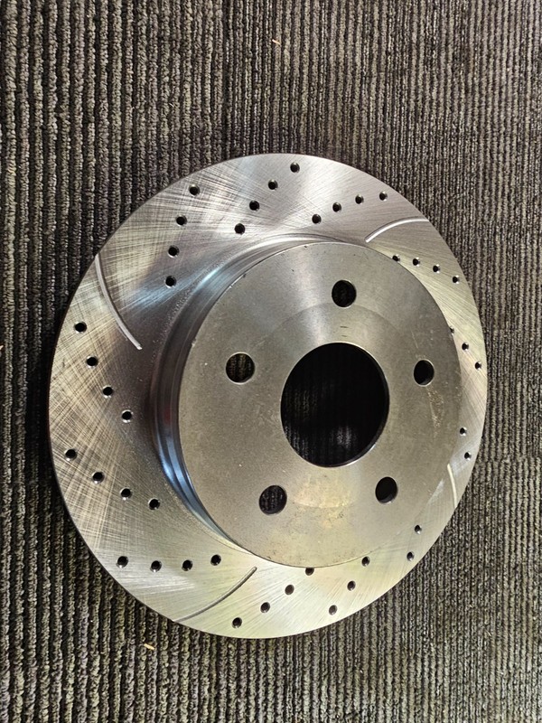 (QTY 2) Front Drilled & Slotted Brake Rotors 210-BR302 Left and Right Side gallery