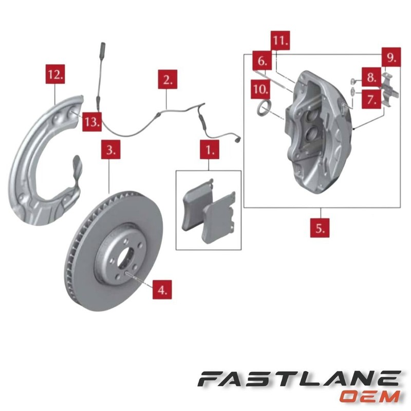 GENUINE BMW BRAKE DISC, LIGHT WEIGHT, VENTILATED, RIGHT NEW OEM 34-11-6-853-394 gallery