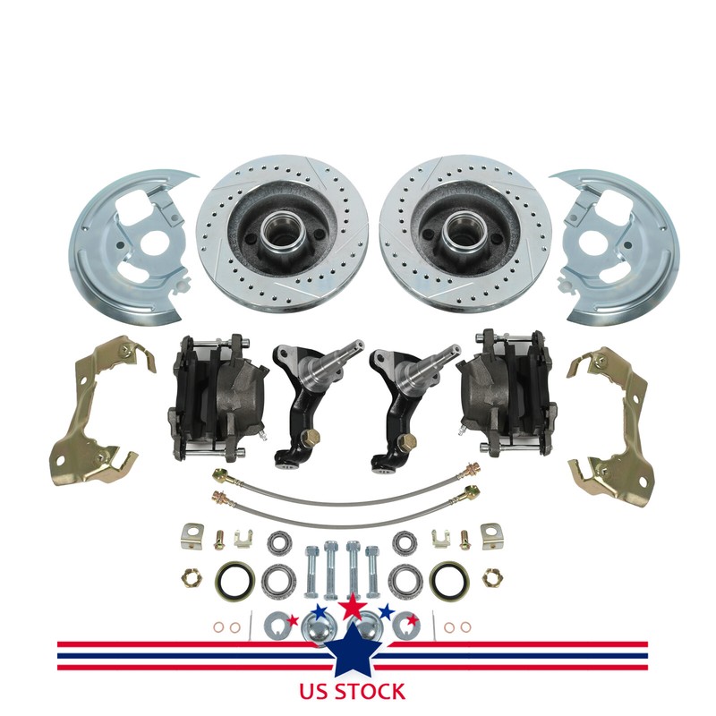 Power Disc Brake Conversion Kit Drilled & Slotted, GM-227 For 1967-1969 Camaro gallery