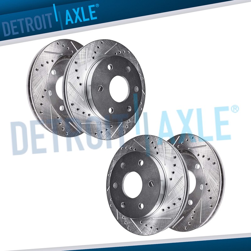 305mm Front 325mm Rear DRILLED Brake Rotor for 02-05 Chevy GMC Envoy Trailblazer