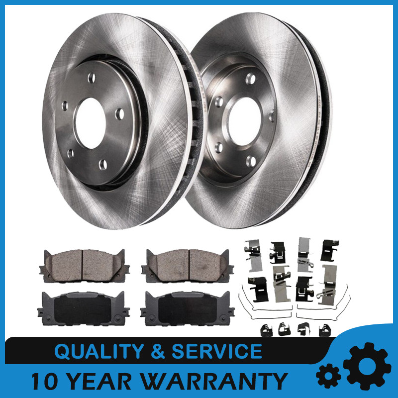 Fit Toyota Camry Brake Rotors with Pads Front 296mm 5 Lugs Disc Rotors 2007-17