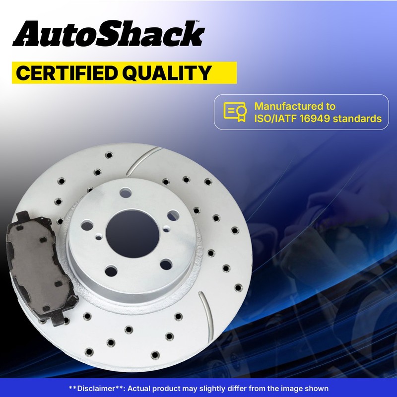 Front Drilled Disc Rotors Ceramic Brake Pads for Toyota Tacoma 4.0L gallery