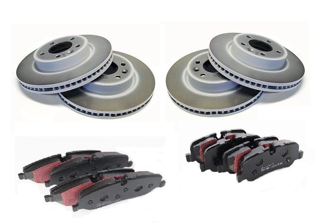 Land Rover Discovery 3 2.7 Front And Rear Brake Disc And EBC Pad Set