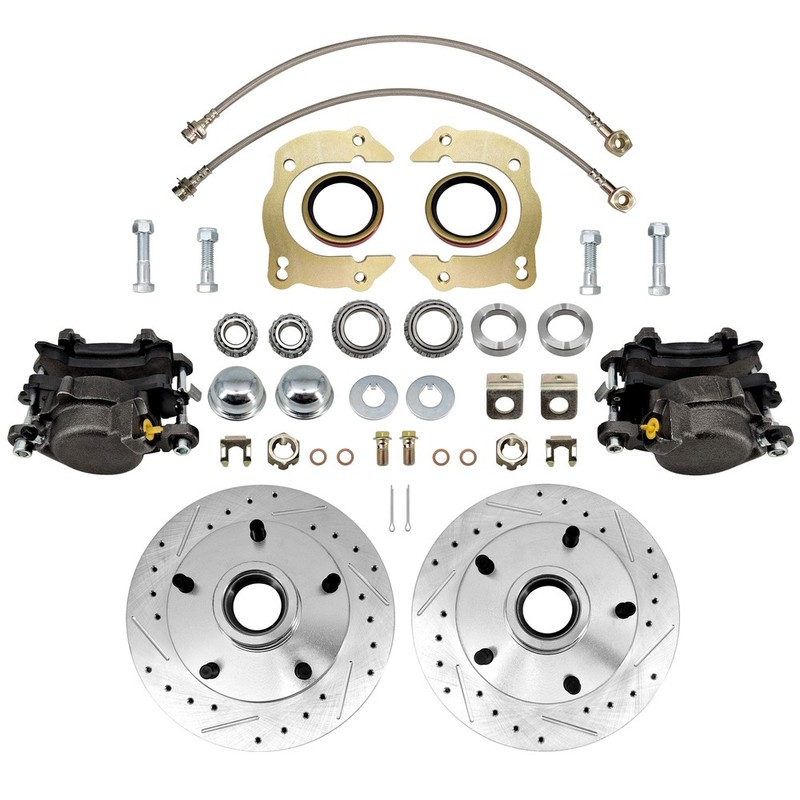 For 1949-1954 Classic Cars 9.25″ Metric Disc Brake Kit, 5×4.5″ Bolt Pattern