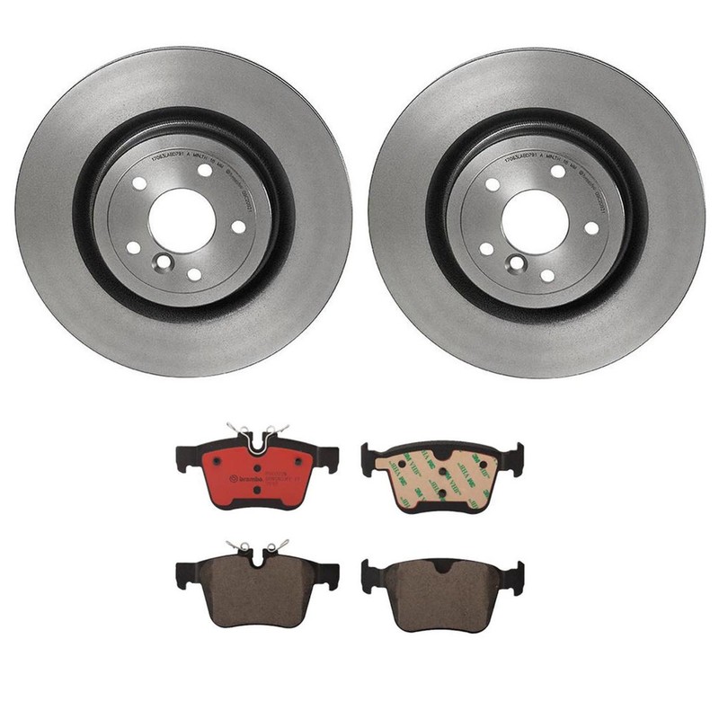 Brembo Rear Brake Kit 325mm UV Coated Disc Rotors Ceramic Pads For Jaguar XE XF
